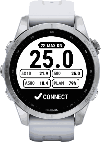 Kuling summary screen after saving the session to Garmin Connect